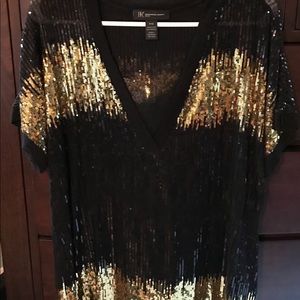 INC Sequined blouse